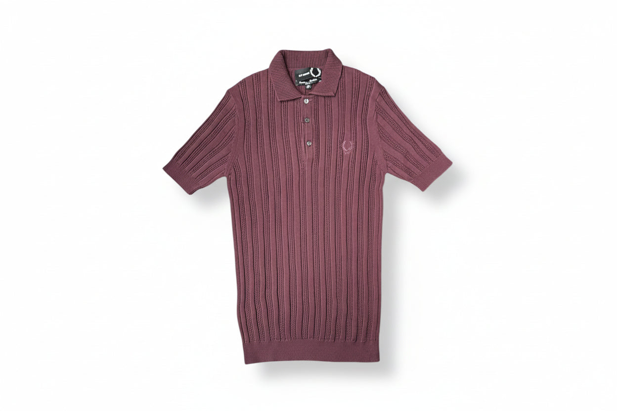 Raf Simons Fred Perry ポロシャツ L Raf Simons x Fred Perry Orange mesh polo shirt. Size L Fits like