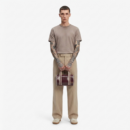 Fred Perry Classic Mini Barrel Bag Oxblood/Ecru