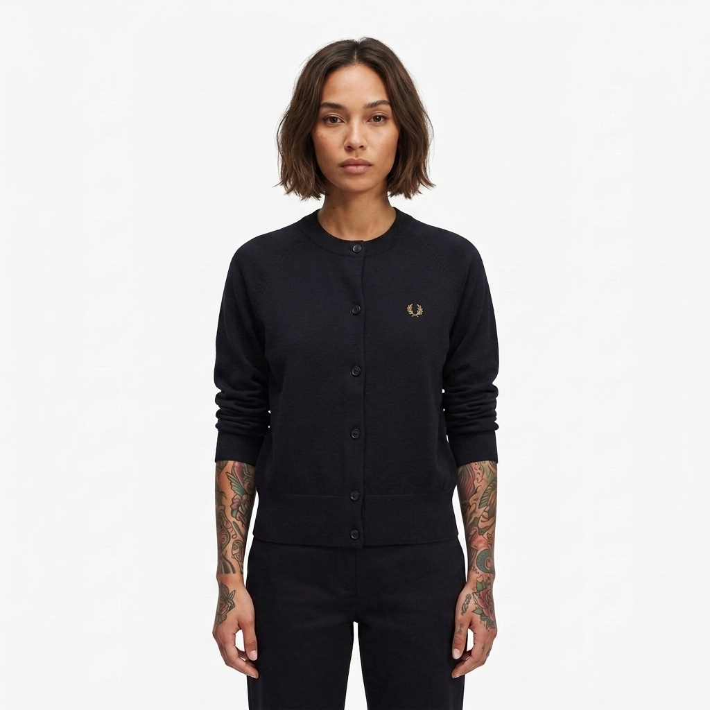 Fred Perry Crew Neck Cardigan