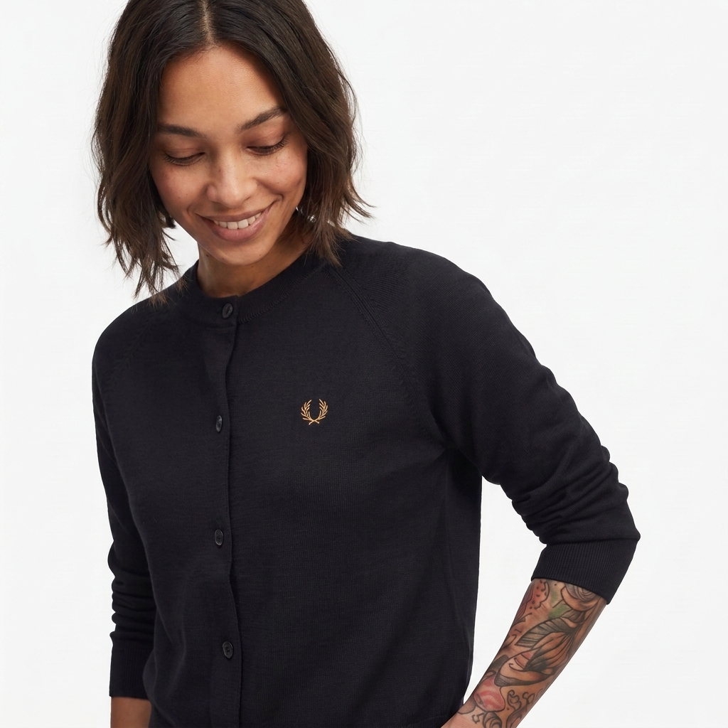 Fred Perry Crew Neck Cardigan