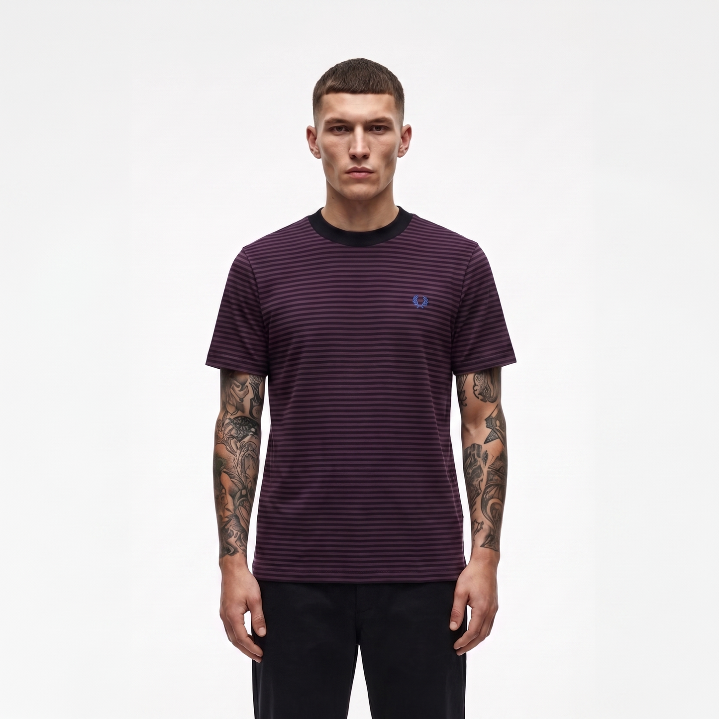 Fred Perry Fine Stripe Heavyweight T-Shirt