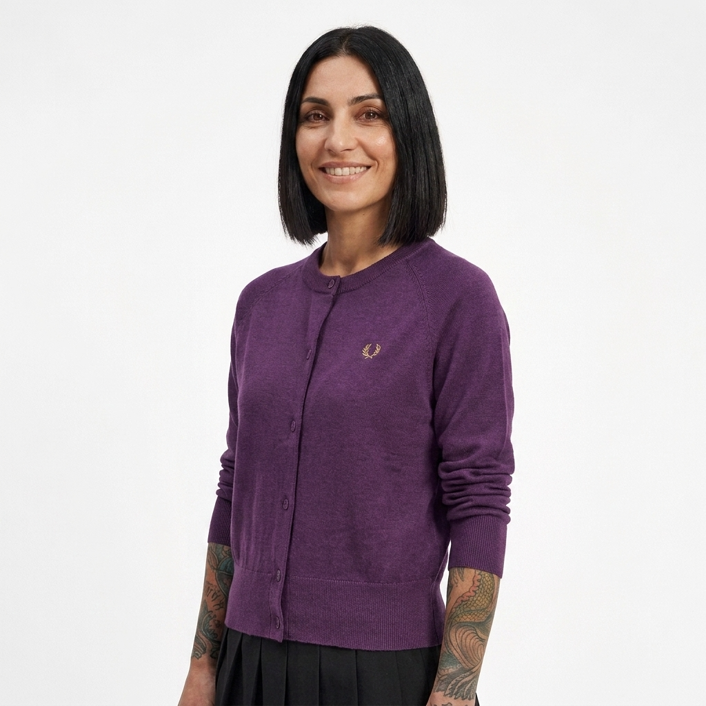 Fred Perry Crew Neck Cardigan