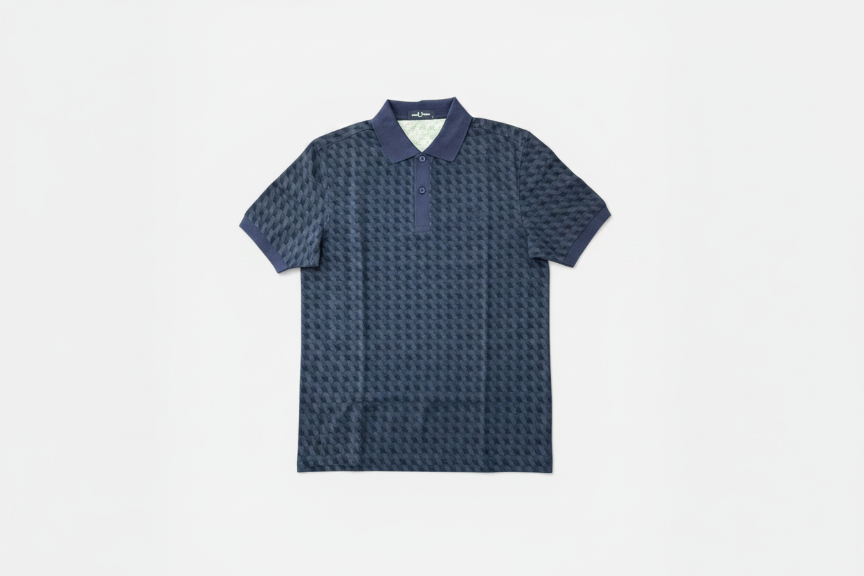 Fred Perry Slanted Geo Printed Shirt