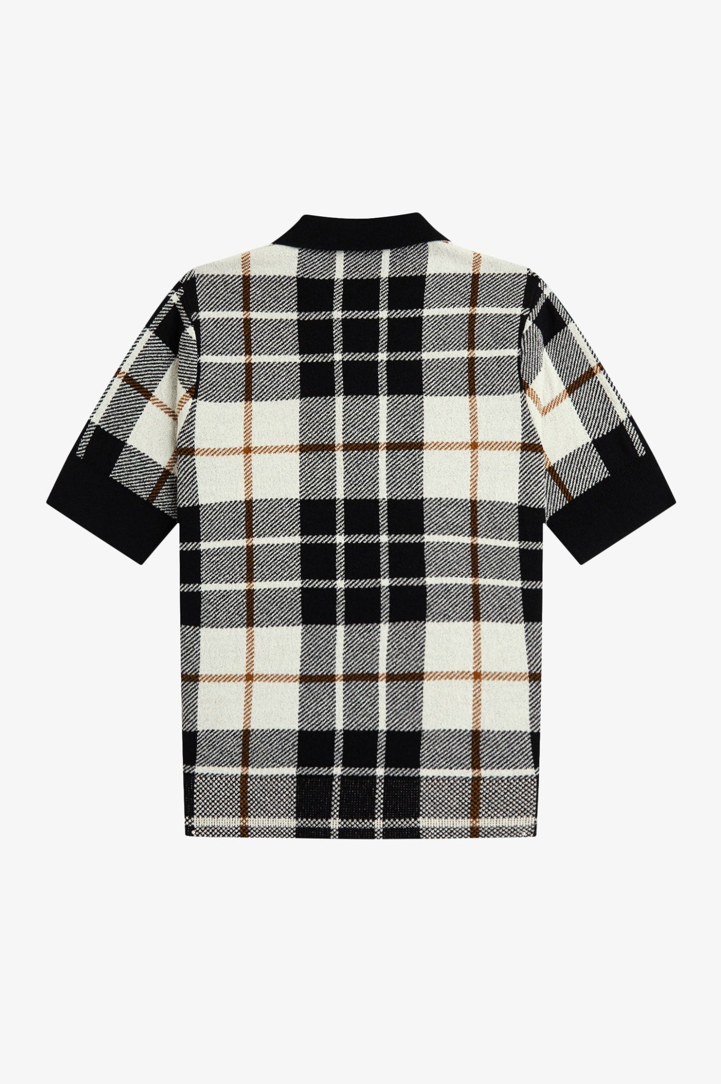 Bouclé Tartan Knitted Shirt
