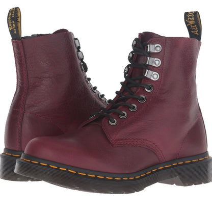 1460 PM Wine Naturesse Leather Lace Up Boot
