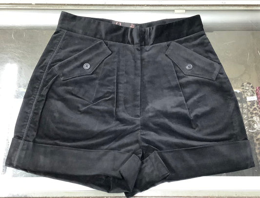 Amy Winehouse Black Velour High Waisted Shorts