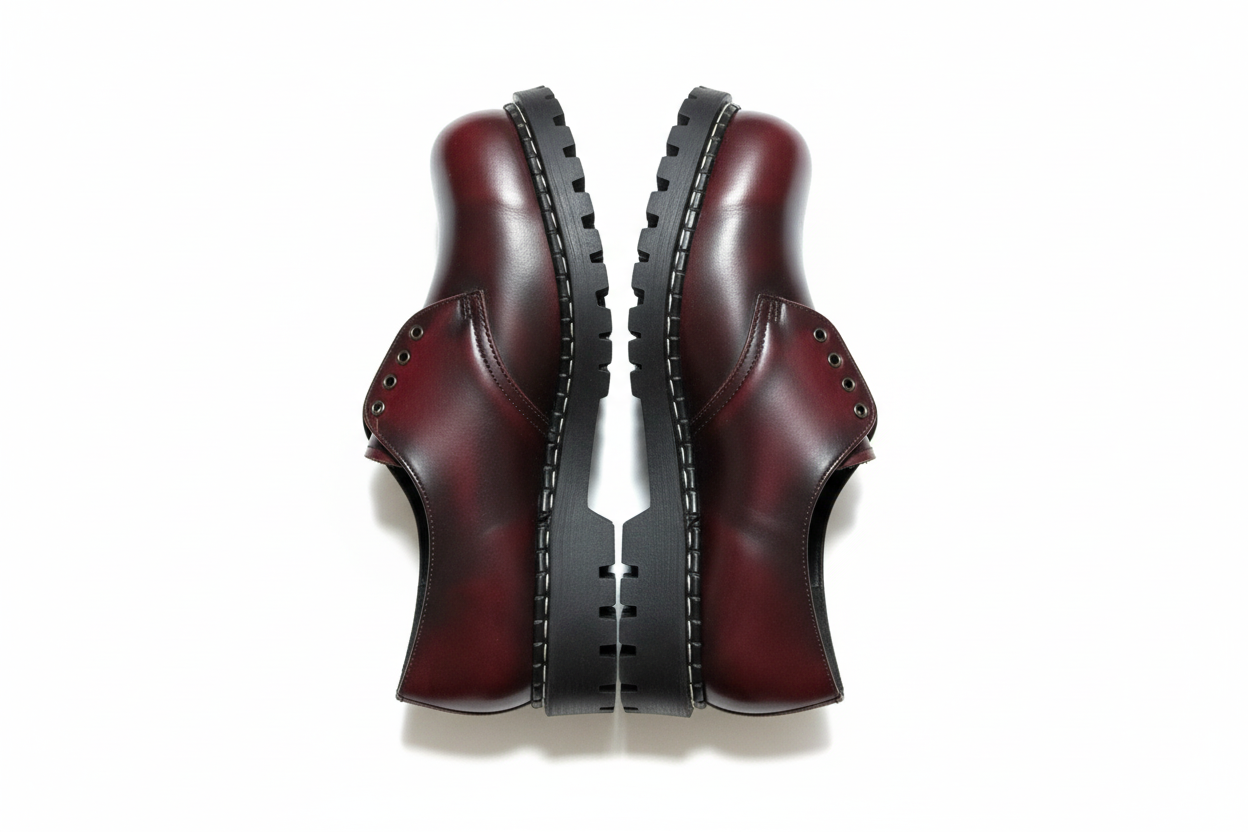 Gripfast Burgundy Leather Steel Cap Shoe