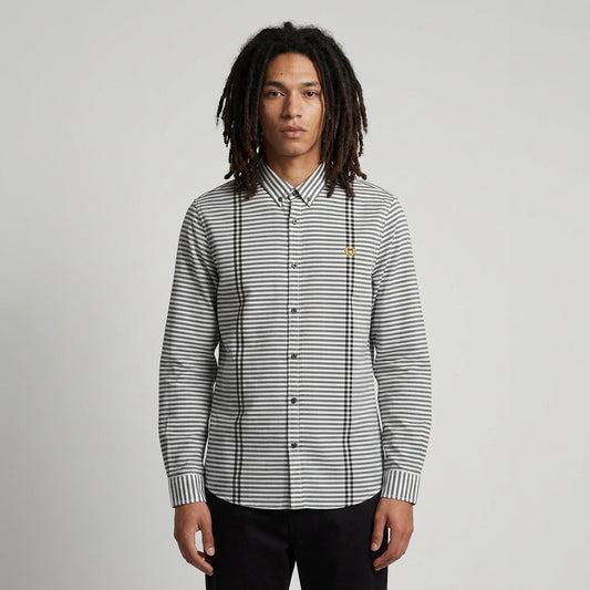 Fred Perry M4254 45’s Gingham Tipped Shirt