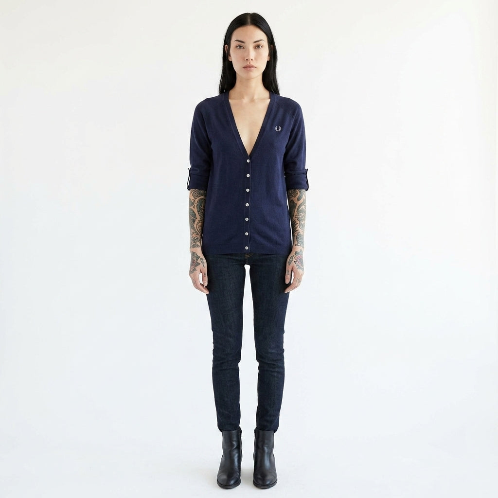 Fred Perry K9731 V-Neck Cardigan