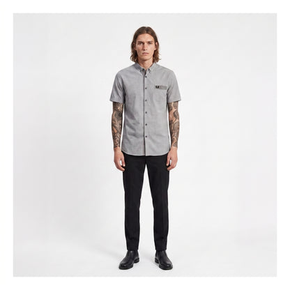 Fred Perry Gingham Trim End on End Shirt