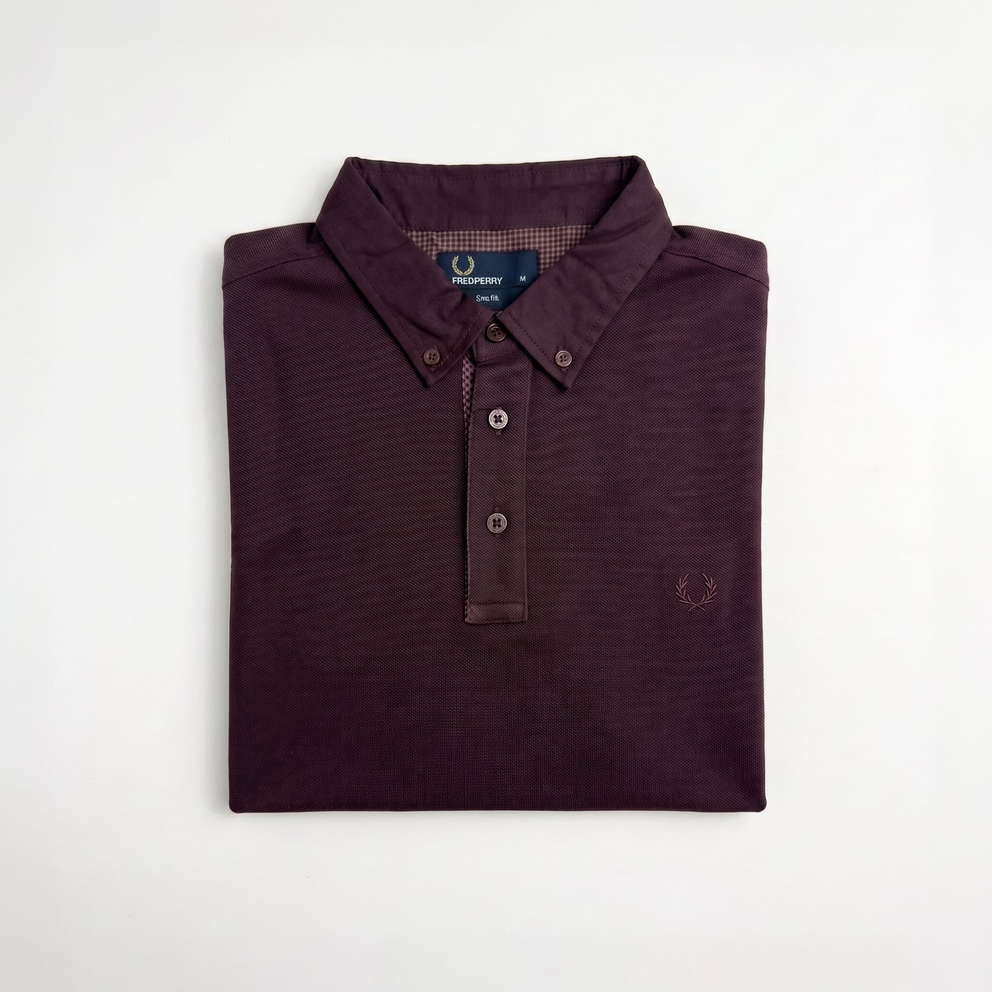 M1363 Long Sleeve Gingham Trim Shirt