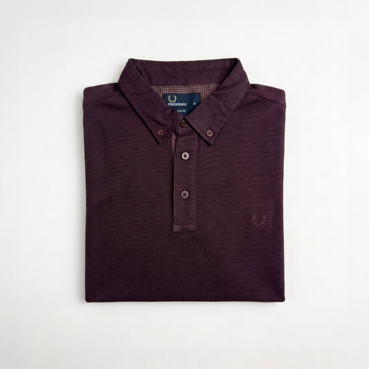 M1363 Long Sleeve Gingham Trim Shirt