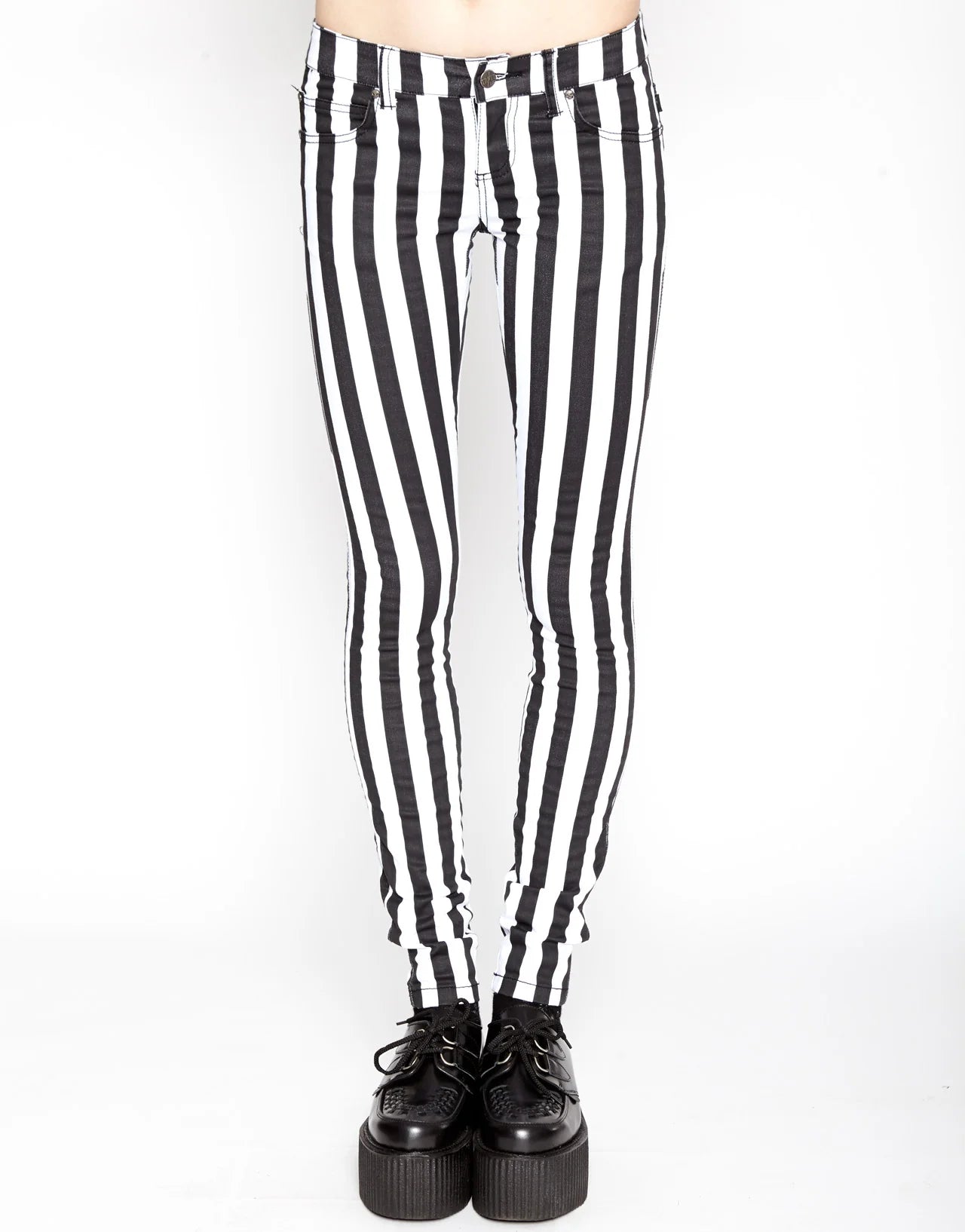Jean taille haute T-back rayé Tripp NYC