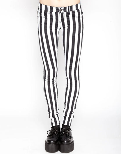 Jean taille haute T-back rayé Tripp NYC