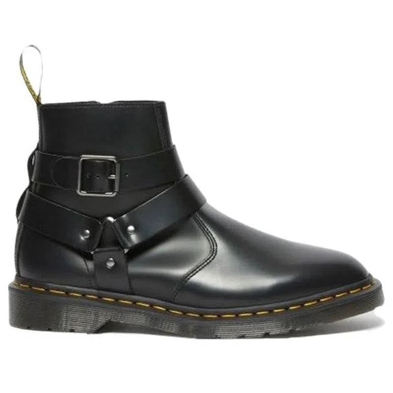 Jaimes Leather Harness Chelsea Boots