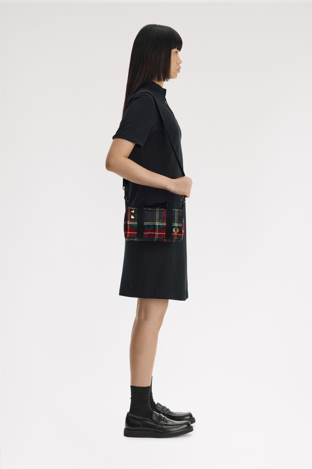 Amy Tartan Mini Barrel Bag