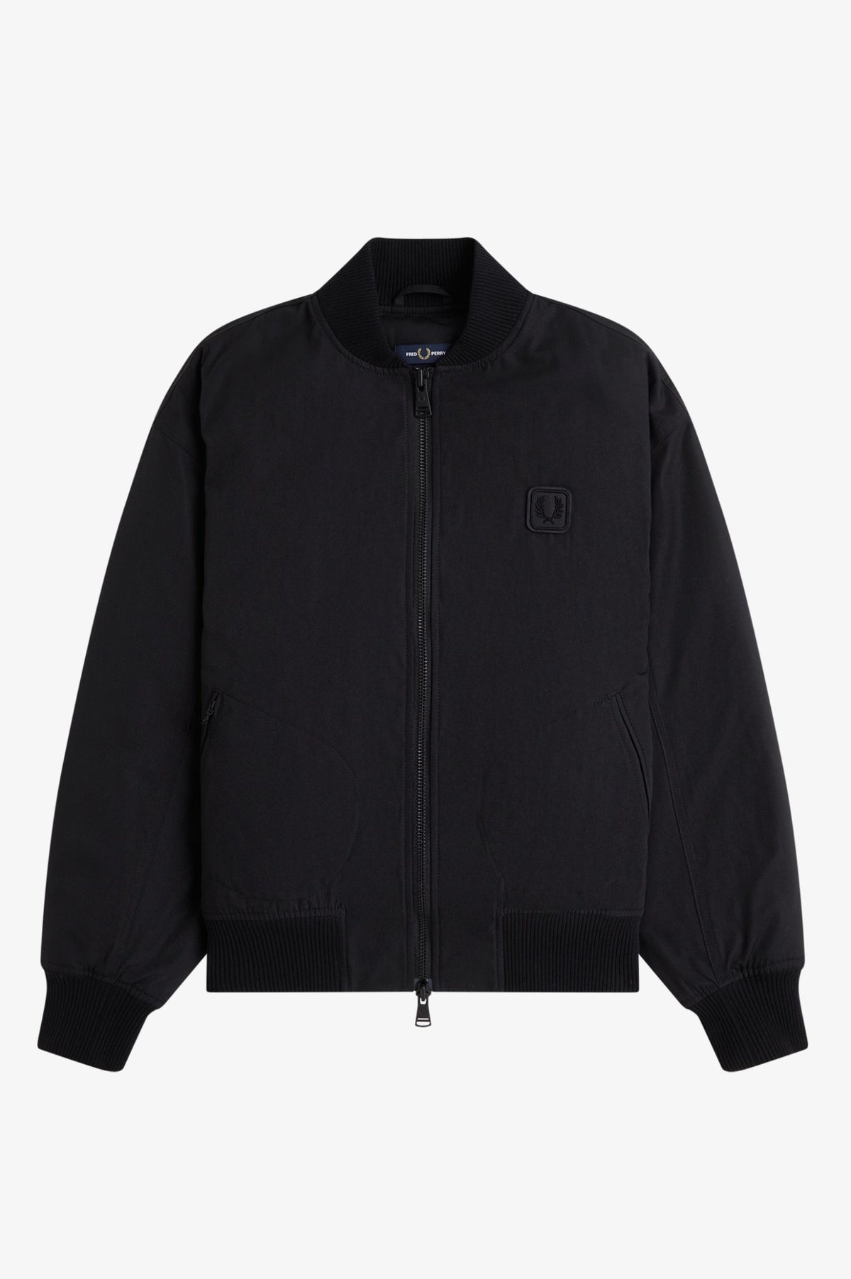 Leather Patch Bomber Jacket