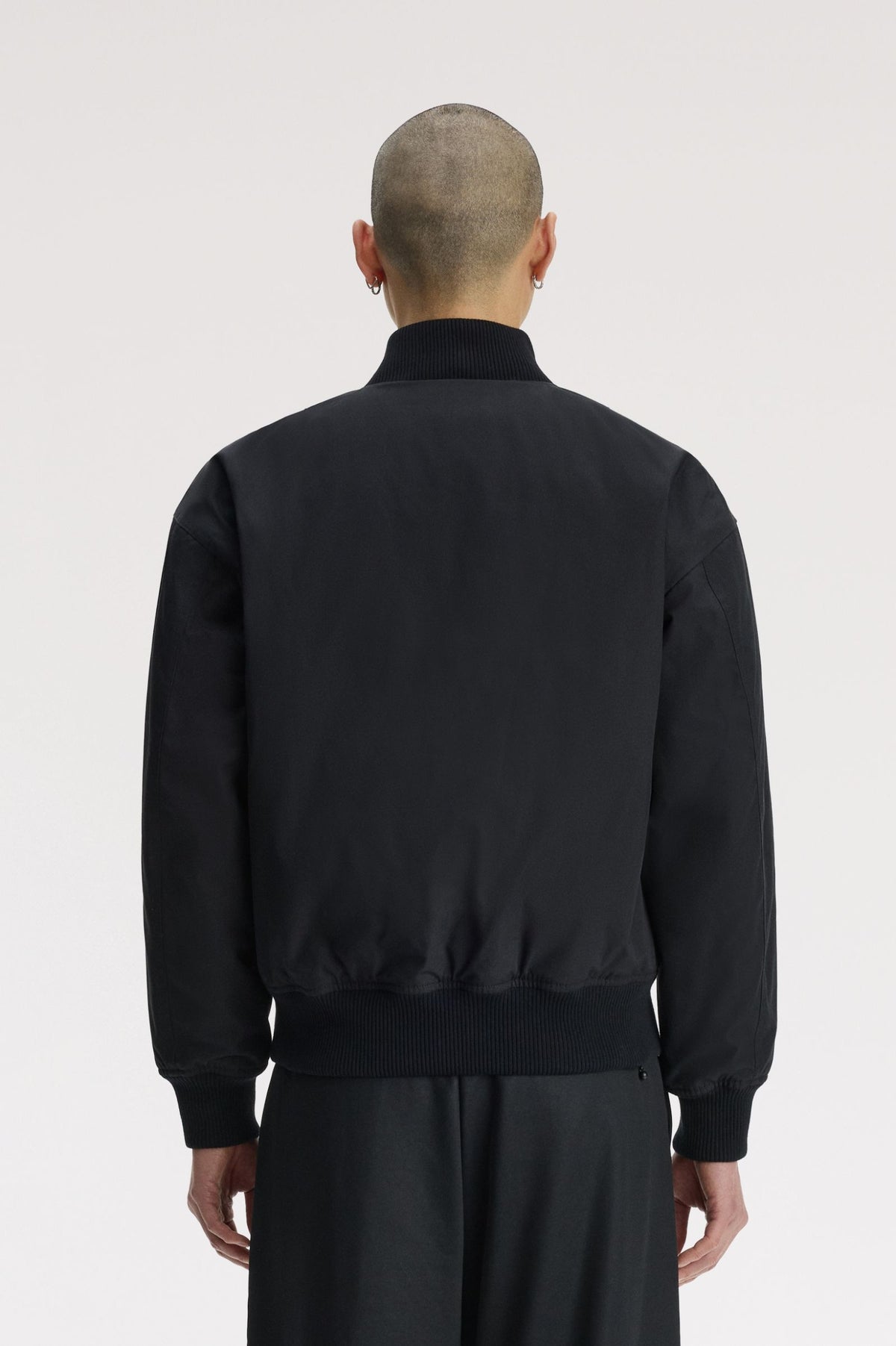 Leather Patch Bomber Jacket