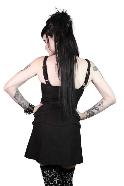 Lip Service Gangsta Pranksta Annette Dress Solid Black