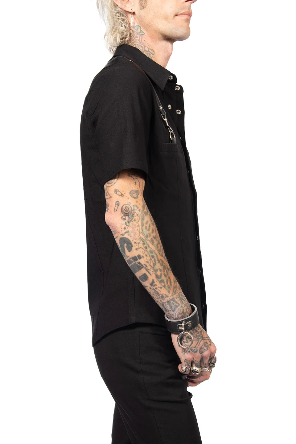 Lip Service Men's Short Sleeve Gangsta Pranksta Shirt