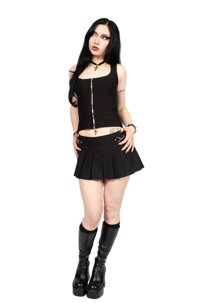 Lip Service Black Gangsta Pranksta Corset Top - Carmen