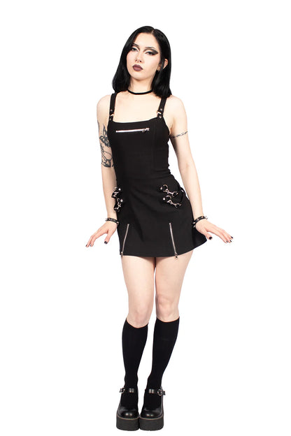 Lip Service Gangsta Pranksta Annette Dress Solid Black