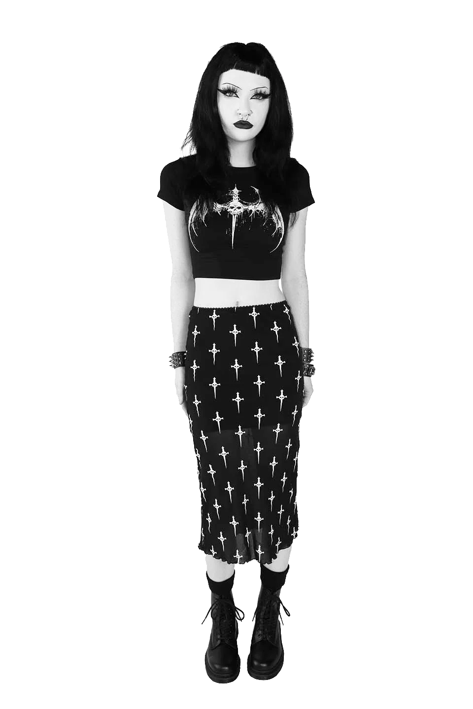 Lip Service Dagger Bat Baby Tee