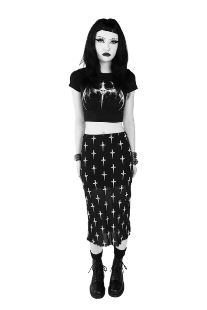 Lip Service Dagger Bat Baby Tee