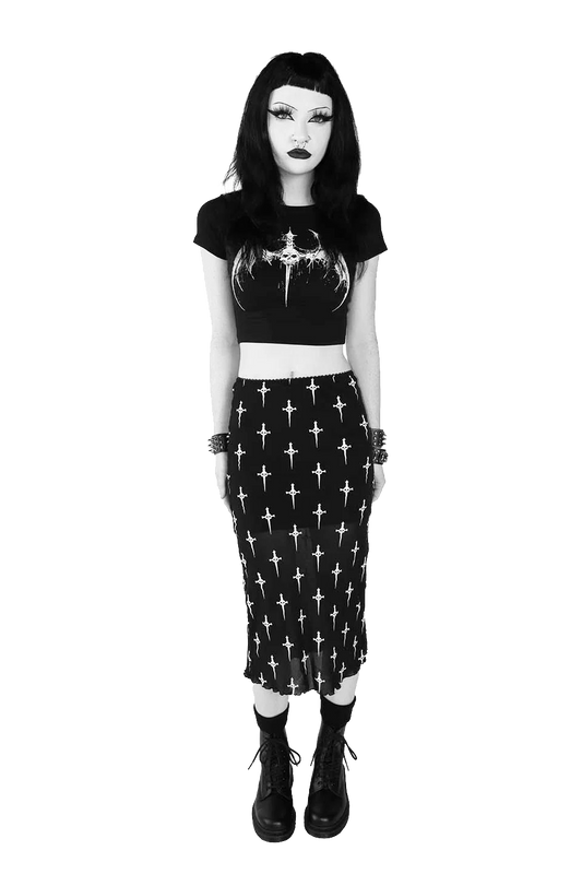 Lip Service Dagger Bat Baby Tee