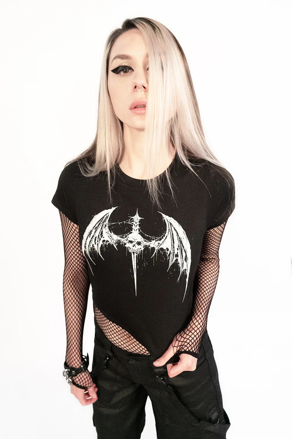 Lip Service Dagger Bat Baby Tee