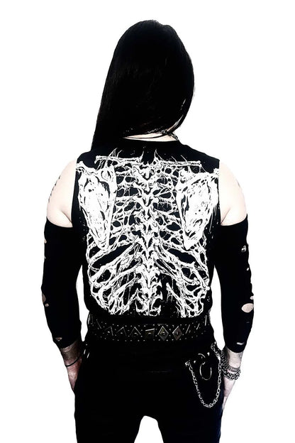 Lip Service Dead Inside Rib Cage Sleeveless T-shirt