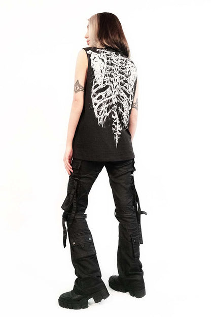 Lip Service Dead Inside Rib Cage Sleeveless T-shirt