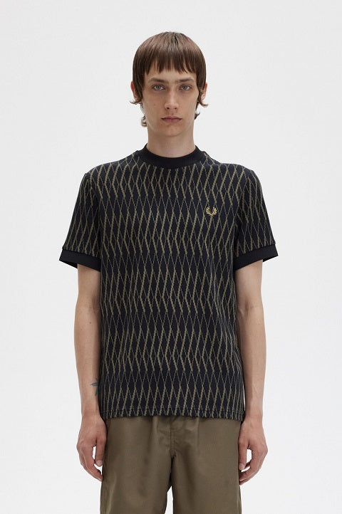 Argyle Jacquard T-Shirt