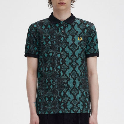 Snake Print Fred Perry Shirt
