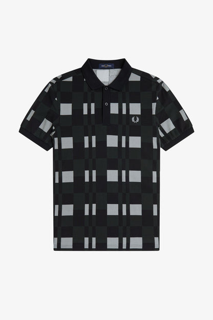 Fred Perry Split Chequerboard Polo Shirt