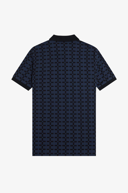 Fred Perry Jacquard Print Polo Shirt