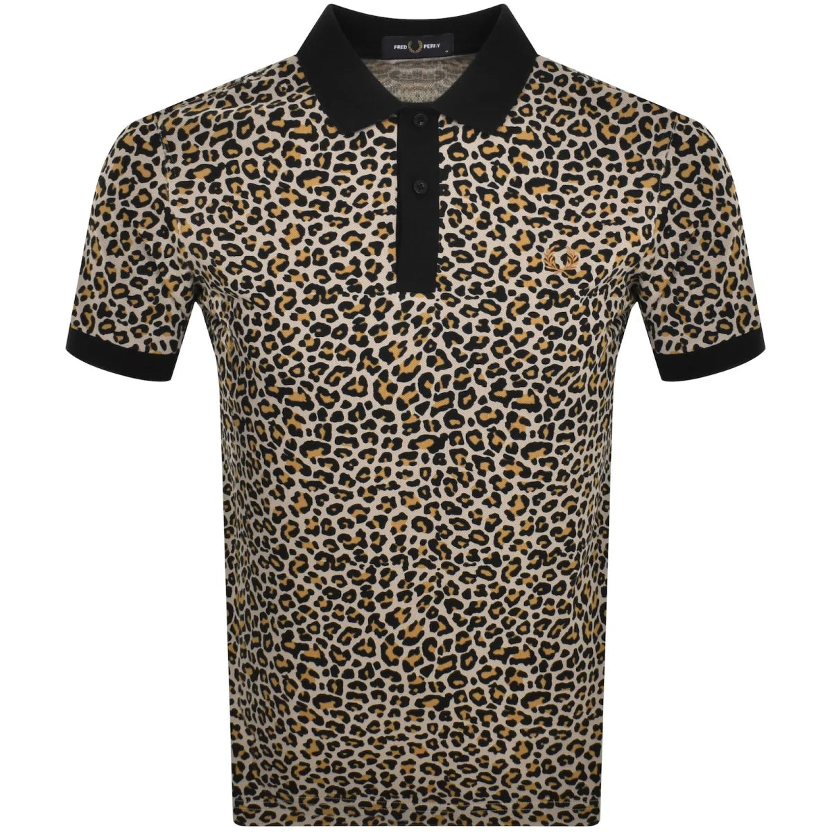 Fred Perry Polo Shirt Leopard Print