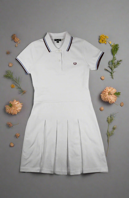 Fred Perry Pleated Pique Tennis Dress Posers Hollywood Fred Perry Pleated Pique Tennis Dress Posers Hollywood
