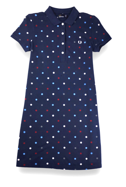 Fred Perry Multi Polka Dot A-Line Dress