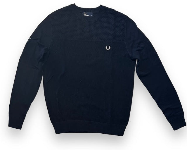 Fred Perry Texture Mix Crew Neck