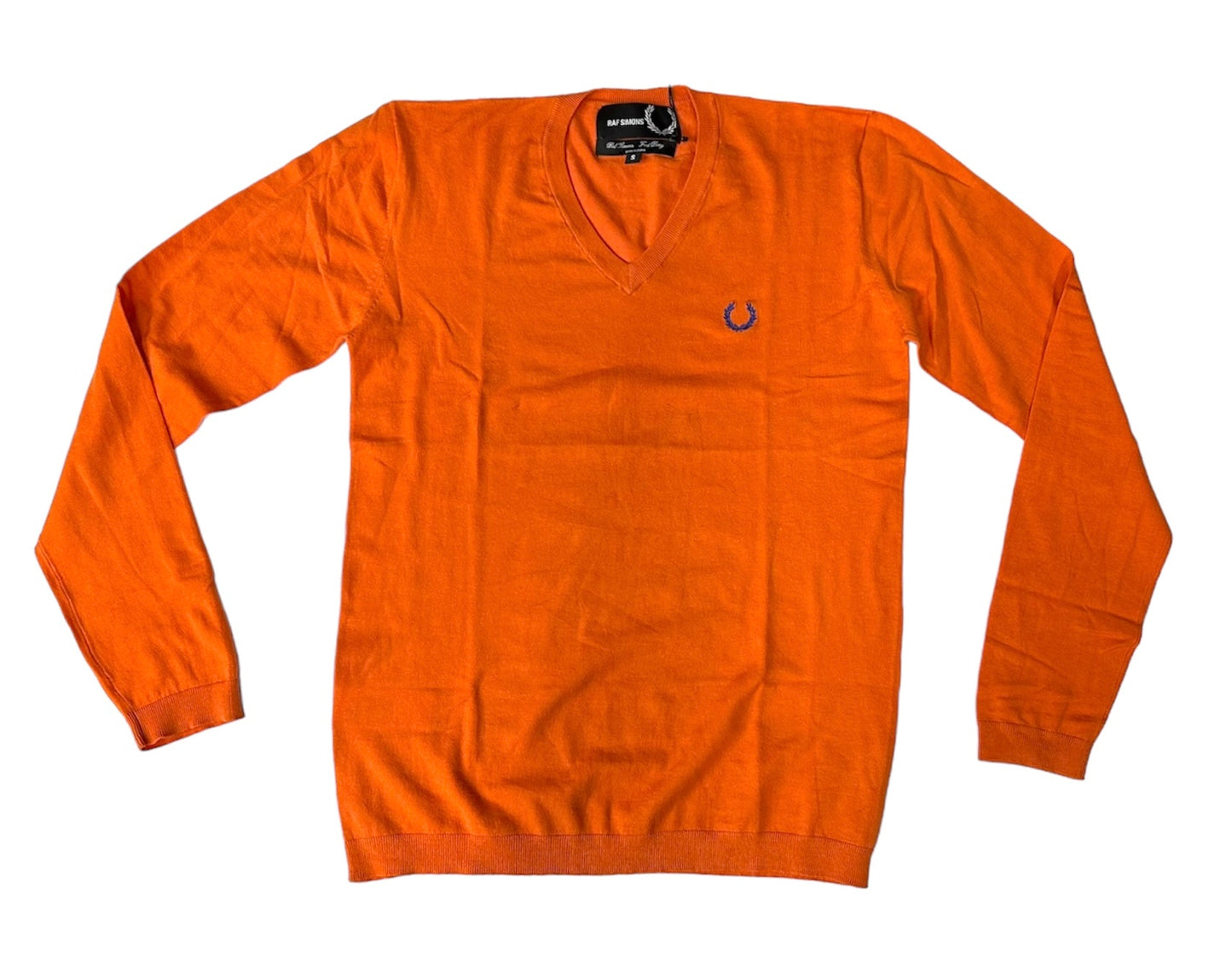 Raf Simons Long Sleeve Orange Sweater