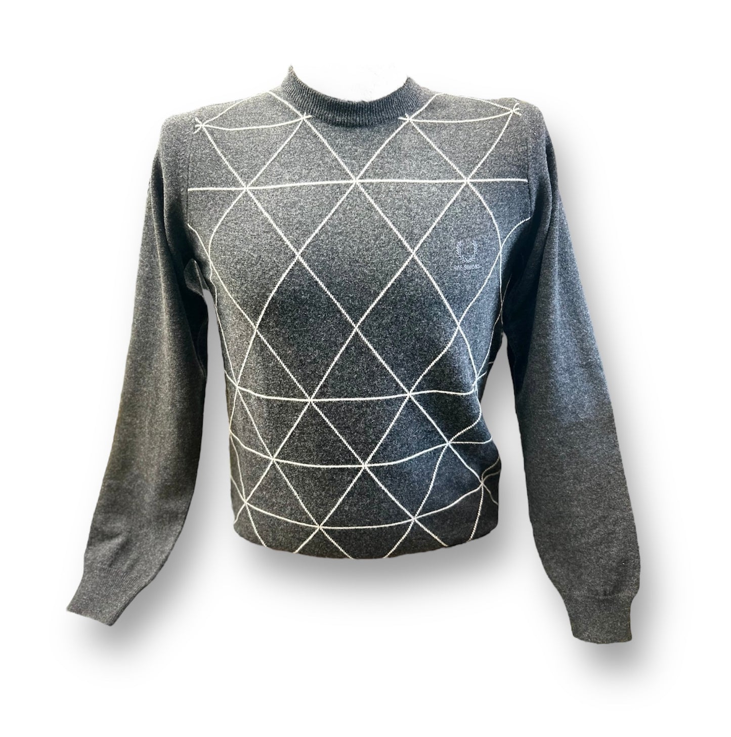 Raf Simons Intarsia Charcoal  Sweater