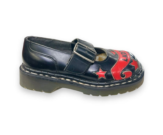 Tredair Black/Red 'Lady Luck' Mary Jane Sandal