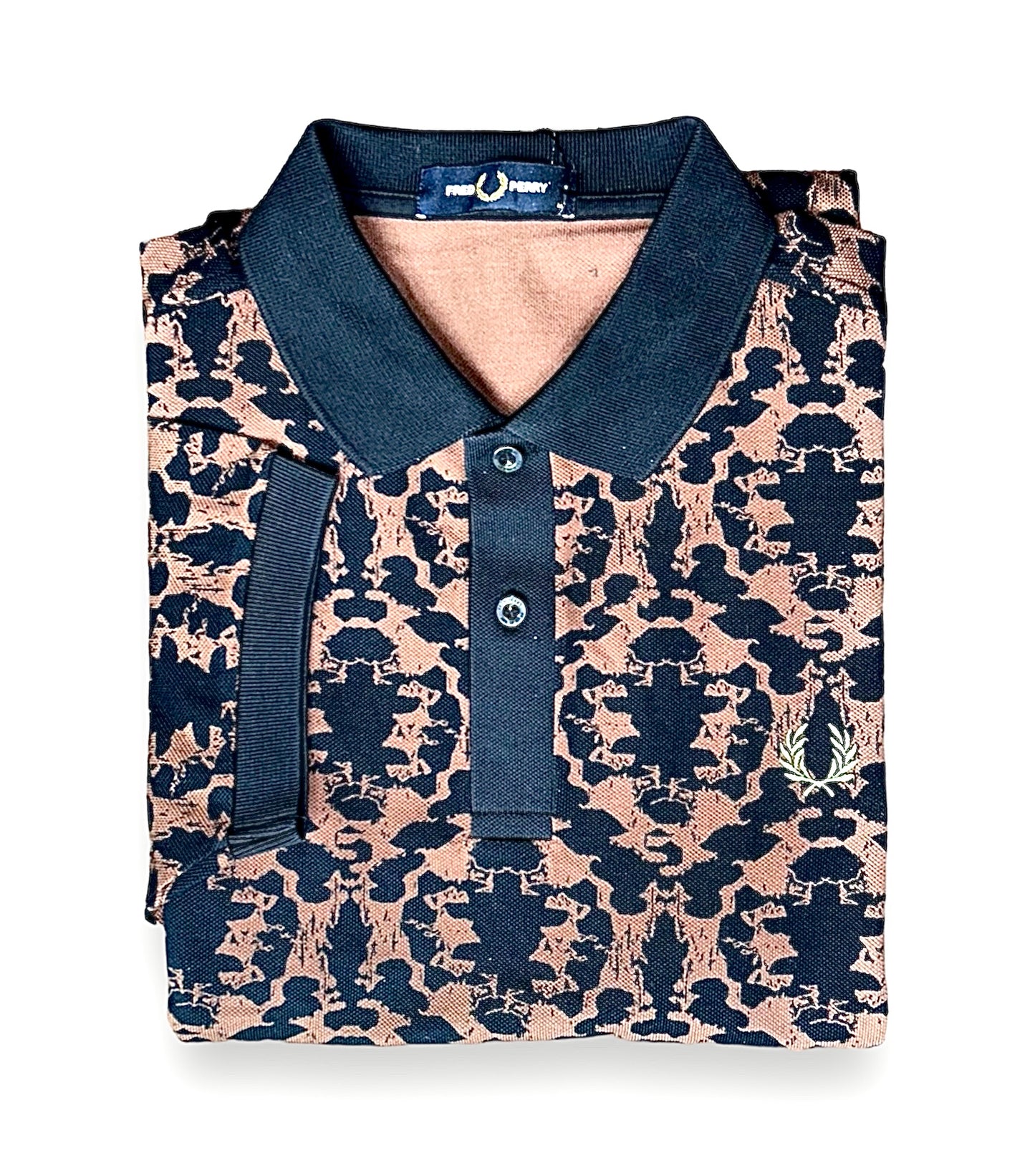 Ink Blot Print Fred Perry Shirt