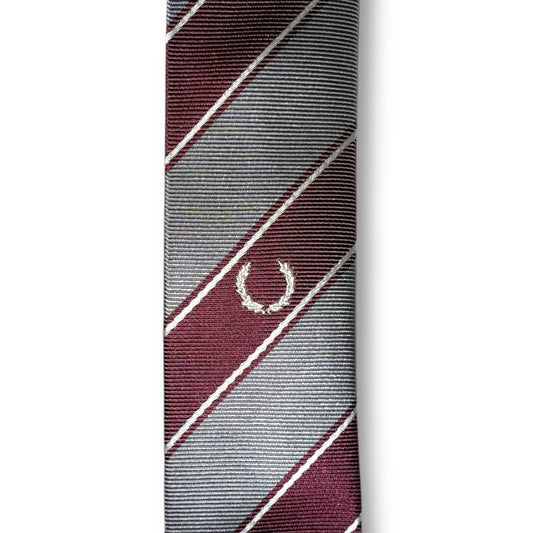 Licorice College Striped Tie