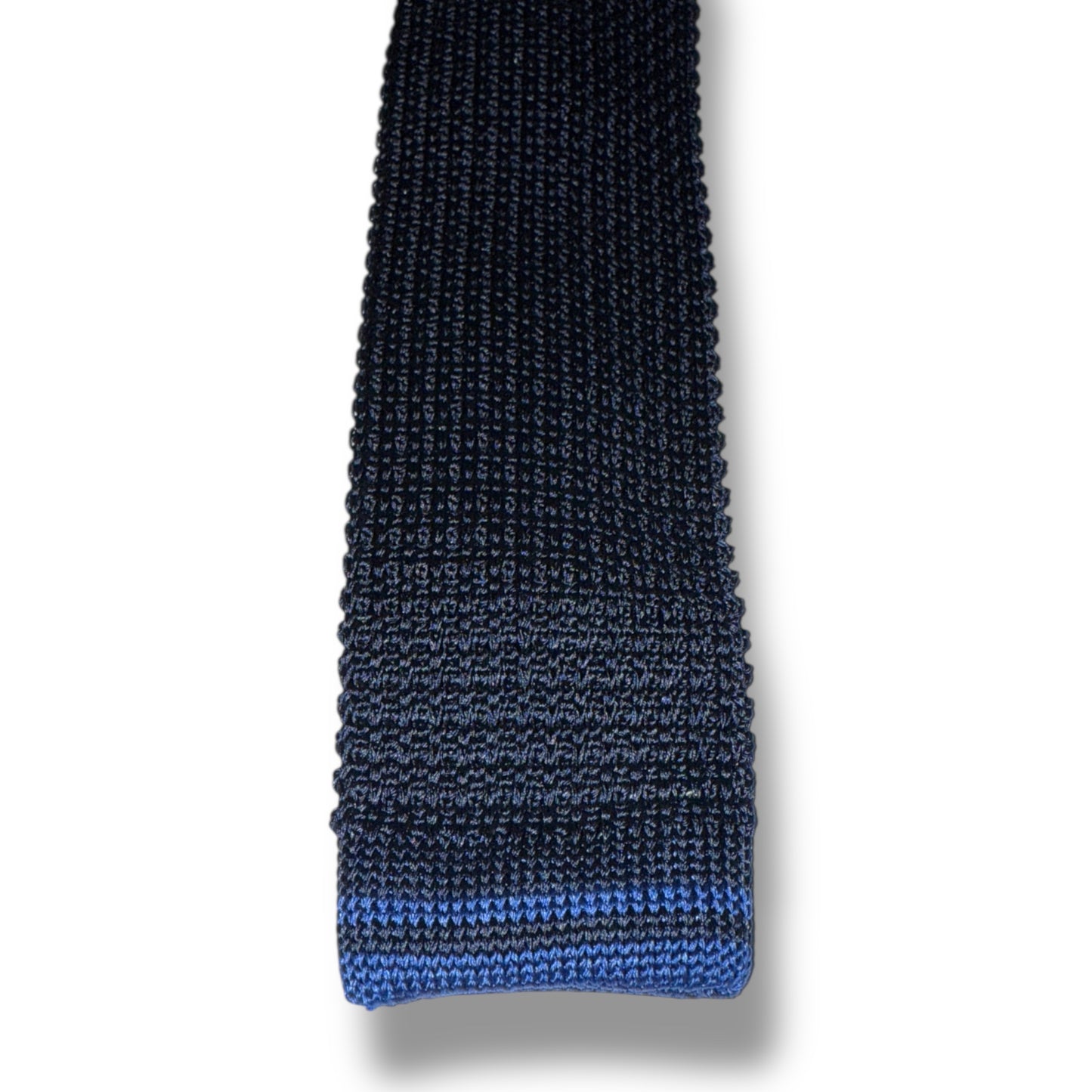 Navy Plain Silk Knitted Tie
