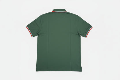 M12 Twin Tipped Fred Perry Shirt Tartan Green