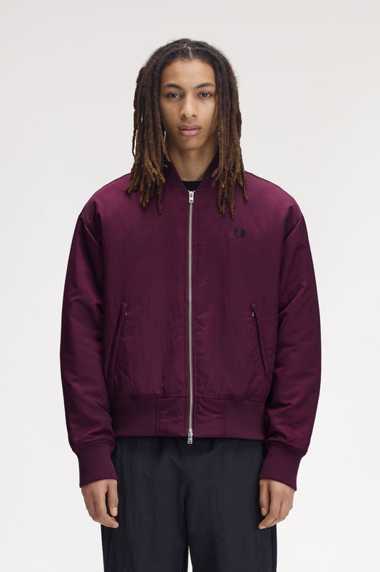 Quilted Tennis Bomber Jacket