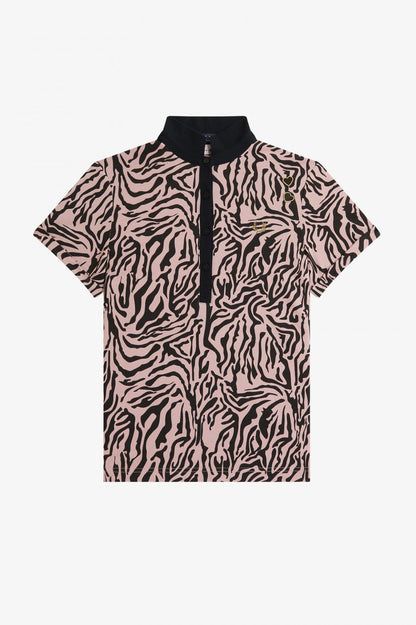 Zebra Print polo shirt