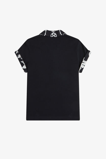 Printed Trim Polo Shirt